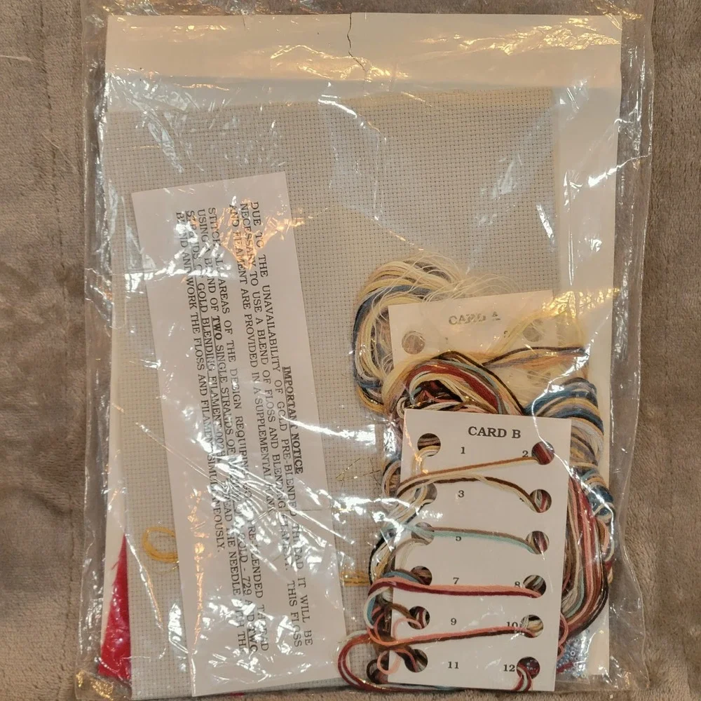 Janlynn 2 Counted‎ Cross Stitch Kits Native American Girl Fabric Floss Chart New
